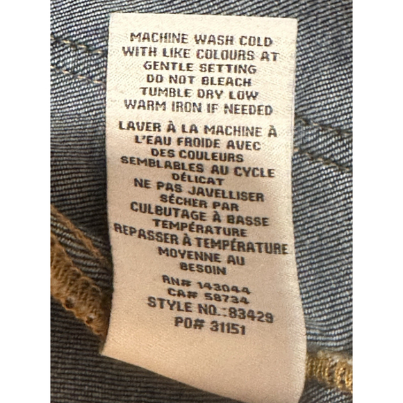 Bagatelle Wide Leg Flare Jeans Womens 30 Waist Blue High Rise Denim Hippie Retro - Picture 6 of 16